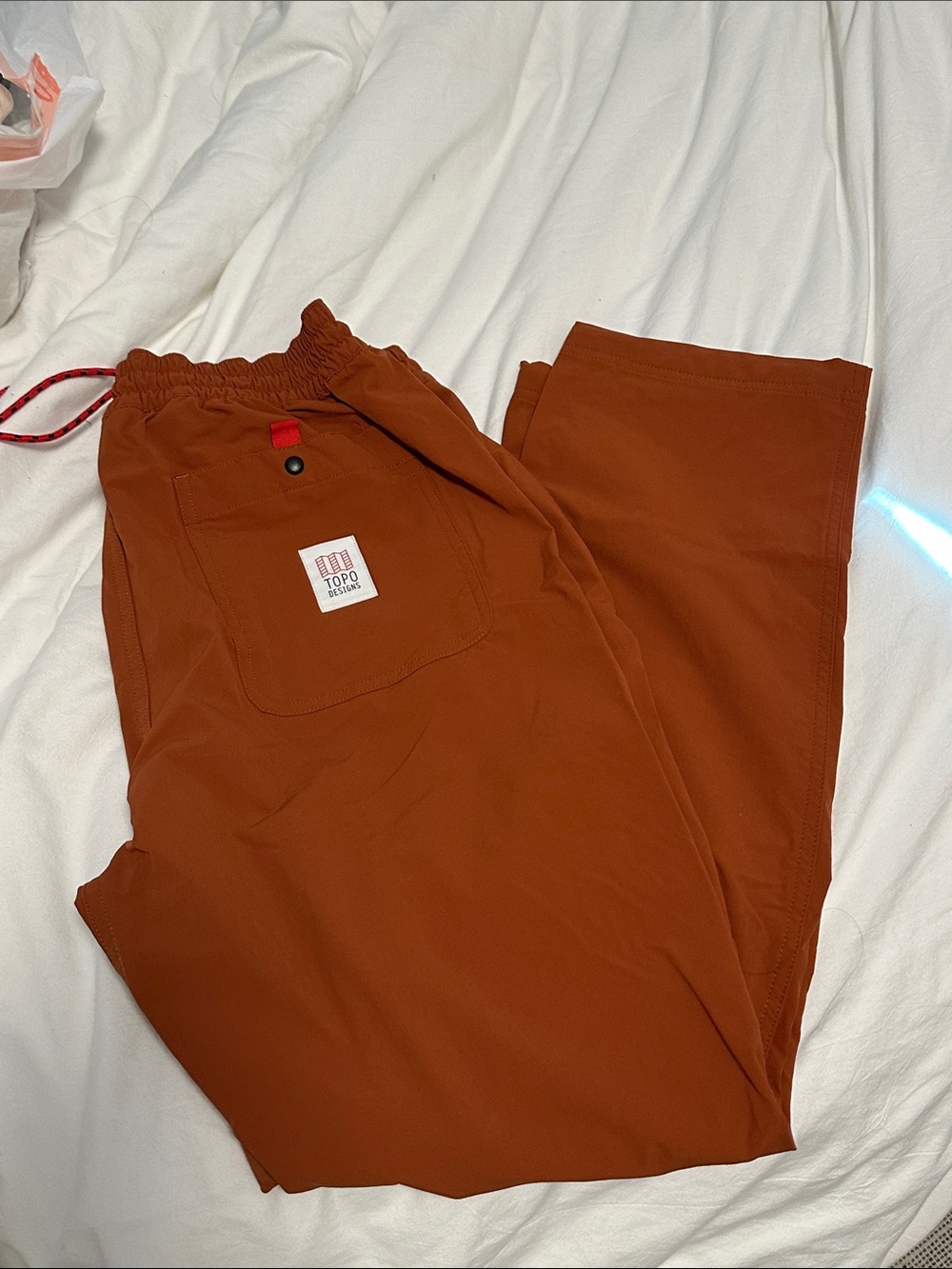 Topo Designs Rust Orange Jogger Pants